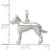 Sterling Silver Great Dane Pendant QC6339