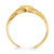 10k Polished Claddagh Toe Ring 10K5109