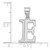 14kw Polished Etched Letter E Initial Pendant YC1437WE