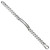 Sterling Silver Antiqued Satin  Curb Link ID Bracelet QID204-8.5