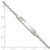 Sterling Silver Polished ID W/Heart Bracelet QID229-7.5