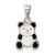 Sterling Silver Enamel Panda Pendant QC9642