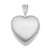 Sterling Silver Rhodium-plated Side Swirls 12mm Heart Locket QLS485