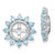 Sterling Silver Rhodium Diam. & Swiss Blue Topaz Earring Jacket QJ104DEC