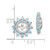 Sterling Silver Rhodium Diam. & Swiss Blue Topaz Earring Jacket QJ104DEC