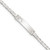 Sterling Silver Baby ID with Cut-out Heart Bracelet QID45-5.5