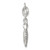 Sterling Silver Polished and Textured Seahorse Charm QC8778
