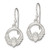 Sterling Silver Polished Claddagh Dangle Earrings QE6943
