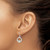Sterling Silver Polished Claddagh Dangle Earrings QE6943