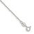 Sterling Silver 1.25mm Rolo with Beads Chain Anklet QFC163-9