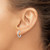 Sterling Silver RH-plated 2x14mm Non-Pierced Round Hoop Earrings QE8552