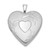 Sterling Silver Rhod-plated 20mm Satin/Polished D/C Butterfly Heart Locket QLS394