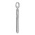 Sterling Silver Rhodium Plated Polished Cross Charm QC9064
