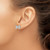 Brilliant Embers Sterling Silver Rhodium-plated 102 Stone Micro Pav CZ Bow Post Earrings QMP1139