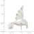 Sterling Silver Satin Finish Diamond Cut Hummingbird Pin QP462