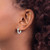 10K White Gold Polished 3mm Tube Hoop Earrings 10T852