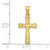 10k Diamond-Cut Cross Pendant 10C1115