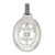 Sterling Silver CZ Antiqued Filigree Fleur de Lis Pendant QP5016