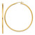 Sterling Silver Gold-Tone Polished 2x60mm Hoop Earrings QE13135