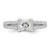 Brilliant Embers Sterling Silver Rhodium-plated 61 Stone Micro Pav CZ Ring QMP1357-7