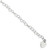 Sterling Silver Engraveable Heart Link Childs Bracelet QG1453-6