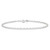 Sterling Silver 0.5mm Fancy Heart Link Anklet QG1345-10