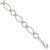 Sterling Silver Polished Textured Fancy Circle and Oval Link Bracelet QG3059-7.5