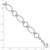 Sterling Silver Polished Textured Fancy Circle and Oval Link Bracelet QG3059-7.5