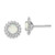Sterling Silver Rhod-plat Milky Opal Earrings QE14495OCT