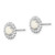 Sterling Silver Rhod-plat Milky Opal Earrings QE14495OCT