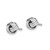 Sterling Silver Rhodium-plated Triple Knot Post Earrings QE11791