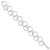 Sterling Silver Polished Textured Fancy Circle Link Bracelet QG3070-7.5
