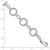 Sterling Silver Twist Circle Link Bracelet QG1527-7.25
