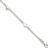 Sterling Silver 9 inch Polished Heart Plus 1in ext. Anklet QG2812-9
