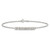 Sterling Silver 9inch Polished Fancy Love Ring Anklet QG286-9