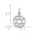 10K White Gold Star Of David Charm 10C332W
