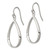 Sterling Silver Polished Teardrop Dangle Earrings QE12083