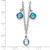 Sterling Silver Rhod-plat London and Sky Blue Topaz w/ 2in ext. Necklace QG5295-18