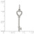Sterling Silver Rhodium-plated Key Pendant QP1574