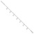 Sterling Silver Polished Turtle 9in Plus 1in Ext. Anklet QG3166-9