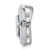 Sterling Silver Rhodium-plated CZ/Synth. Blue Spinel Chain Slide QP5335