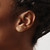 10K Polished CZ Cross Post Earrings 10ER369