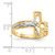 10K Two-tone Crucifix Men's Ring 10K3971