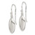 Sterling Silver Oval Bead Dangle Earrings QE14640