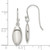 Sterling Silver Oval Bead Dangle Earrings QE14640