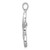 Sterling Silver Rhodium-plated Diamond Pendant QP2401