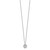 Cheryl M Sterling Silver Rhodium-plated Brilliant-cut Vibrant CZ Circle 18 Inch Necklace QCM1432-18