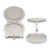 Sterling Silver Oval Locket Cufflinks QQ547