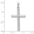 10k White Gold Polished Cross Pendant 10D1544W