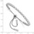 Sterling Shimmer Sterling Silver Rhodium-plated 34 Stone CZ Adjustable Bracelet QG4174